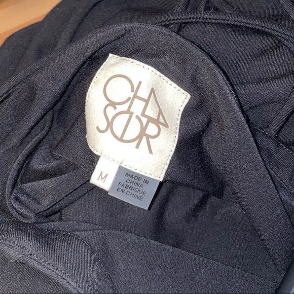 Chaser Strappy Back Mid-Length Bodycon Dress Black - Picture 6 of 8